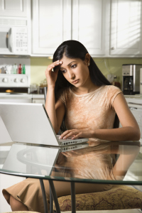 Young Woman Using Laptop